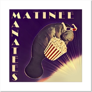 Matinee Manatees Podcast Cover Posters and Art